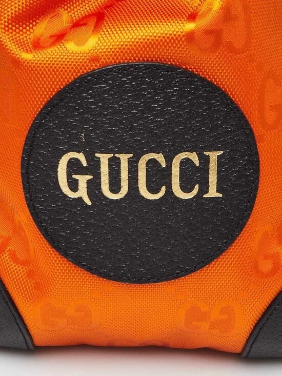 Gucci Orange GG Nylon Off The Grid Backpack Bag